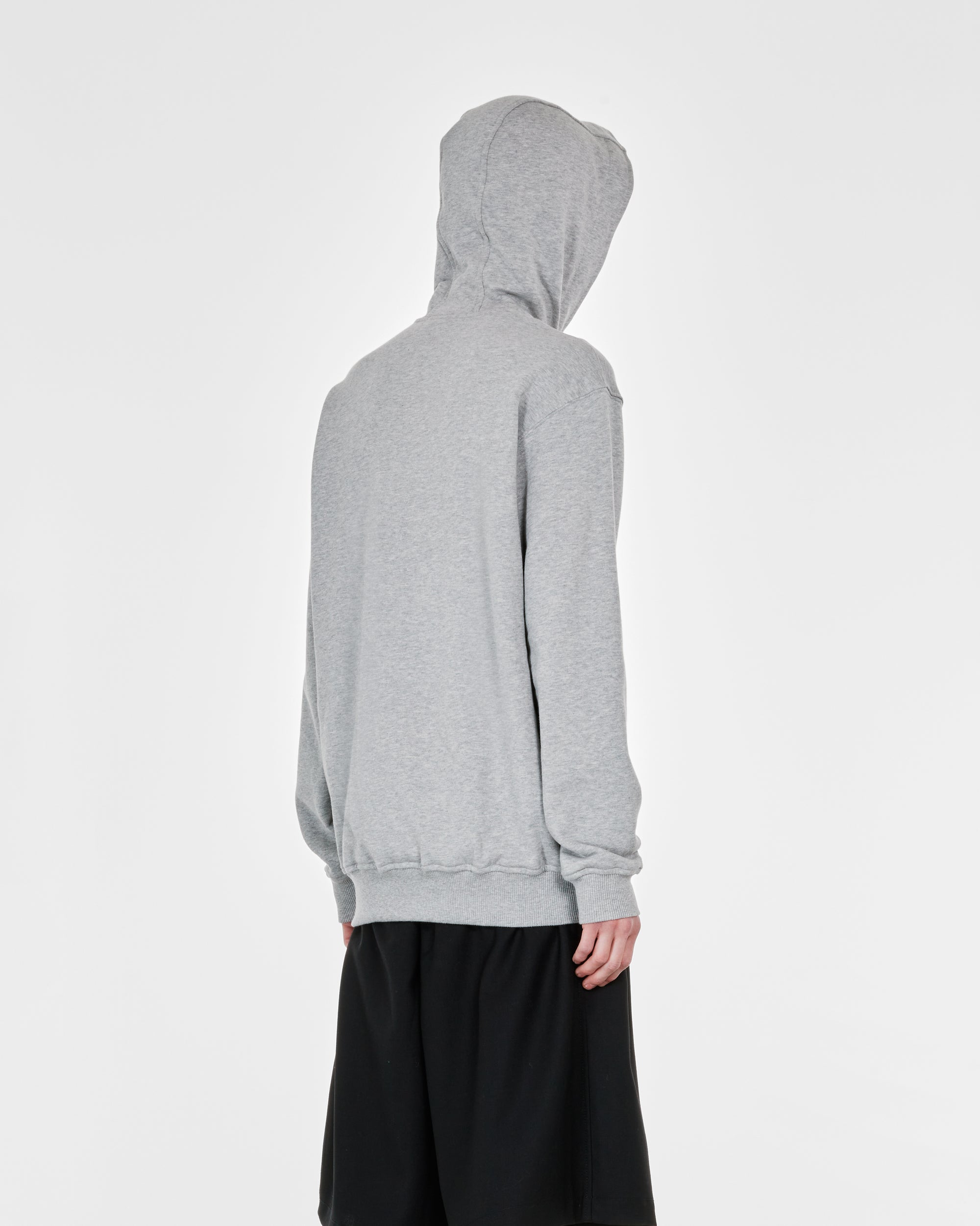 CDG Shirt - Andy Warhol Men's Hooded Sweatshirt - (Grey/Print H) view 4