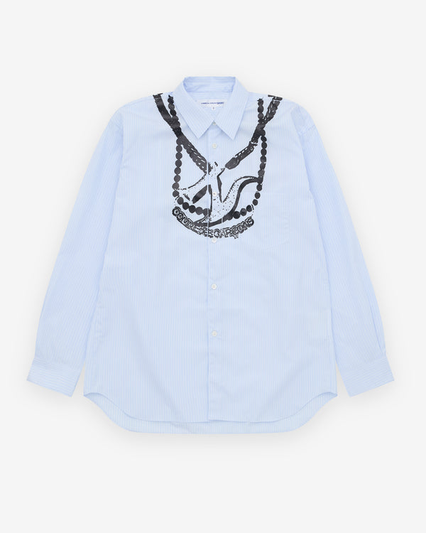 CDG Shirt - Men's A$AP Nast Chain Shirt - (Pinstripe)