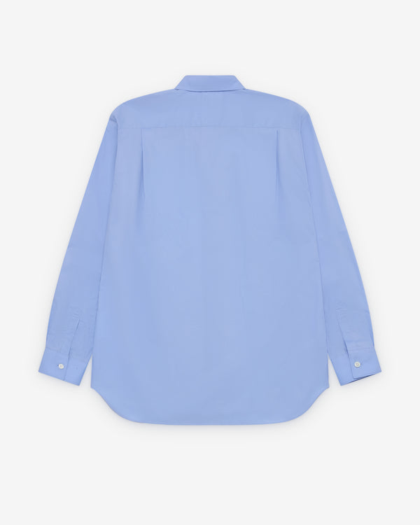 CDG Shirt - Men's Geometric Stripe Pattern Shirt - (Blue)