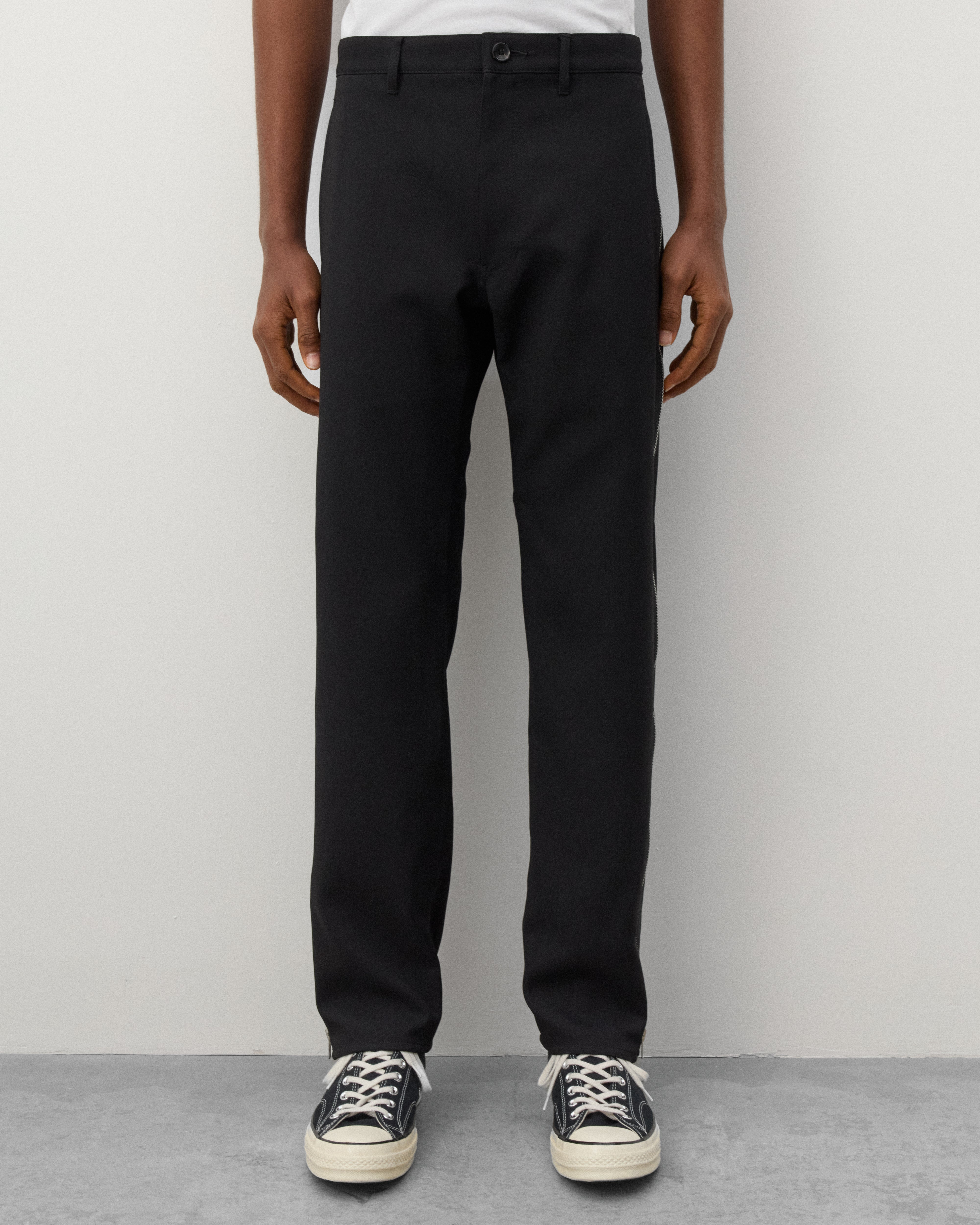 CDG Shirt: Men's Zip Trousers (Black) | DSMNY E-SHOP
