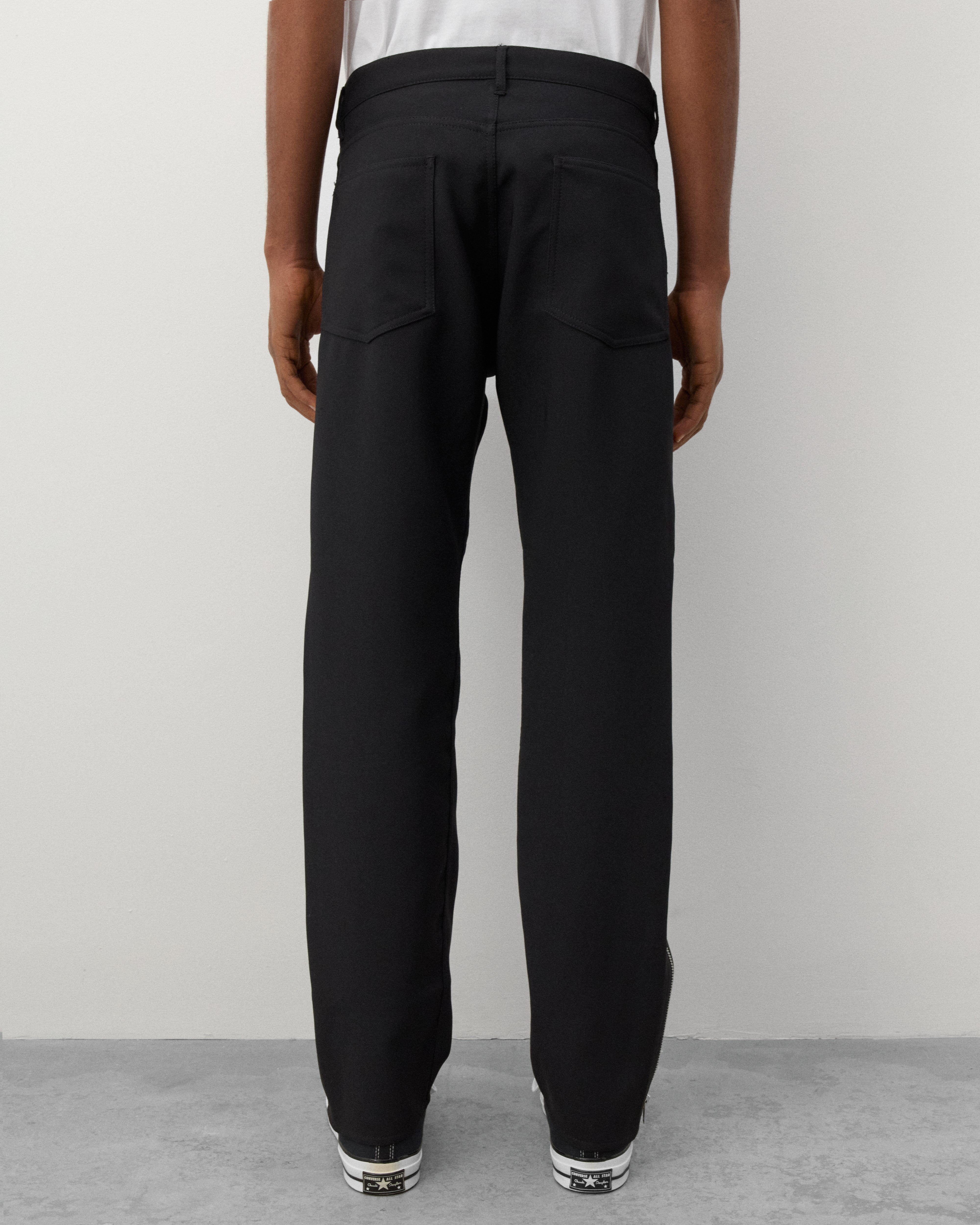 CDG Shirt: Men's Zip Trousers (Black) | DSMNY E-SHOP