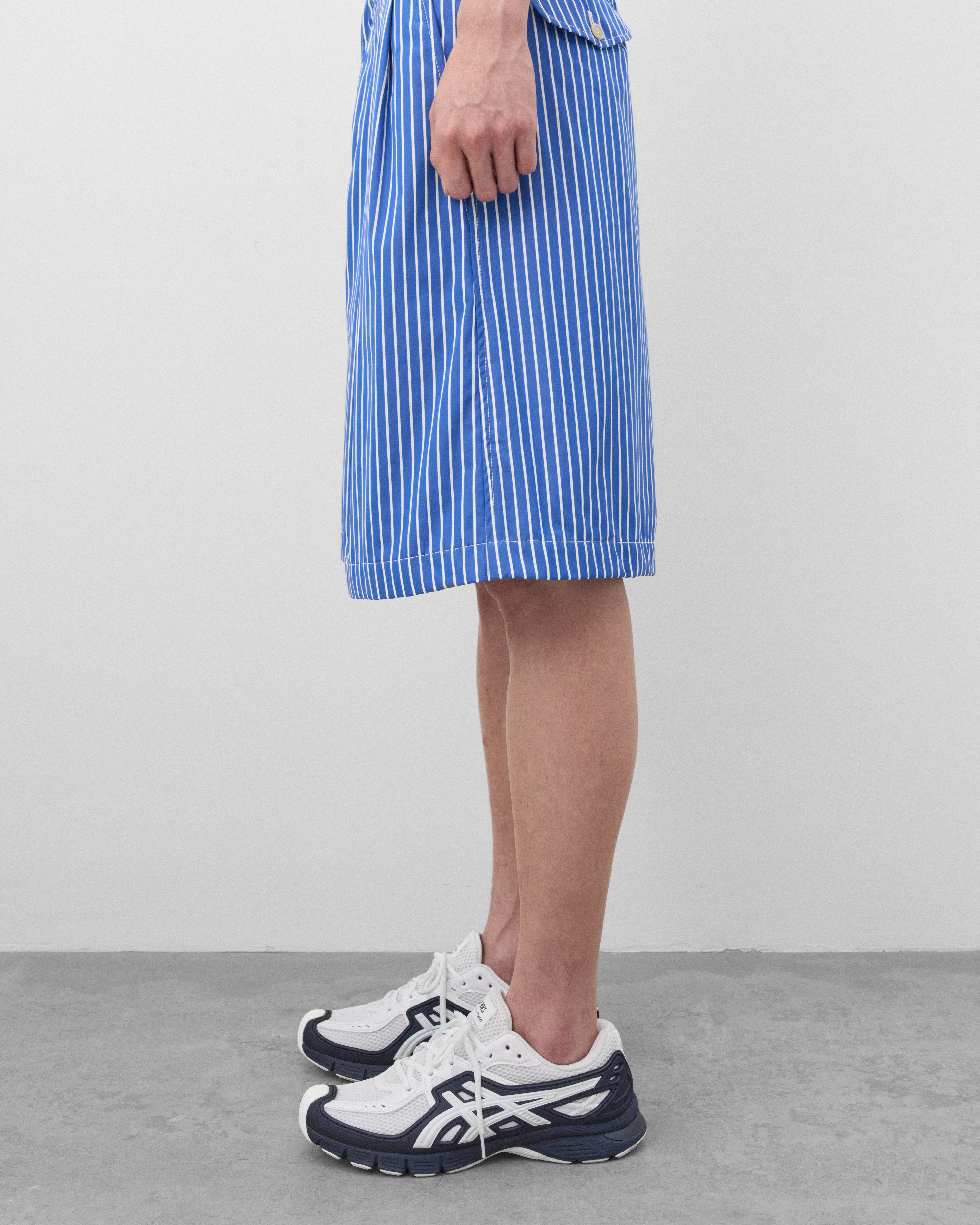 CDG Shirt: Men's Striped Shorts (Blue/White) | DSMNY E-SHOP