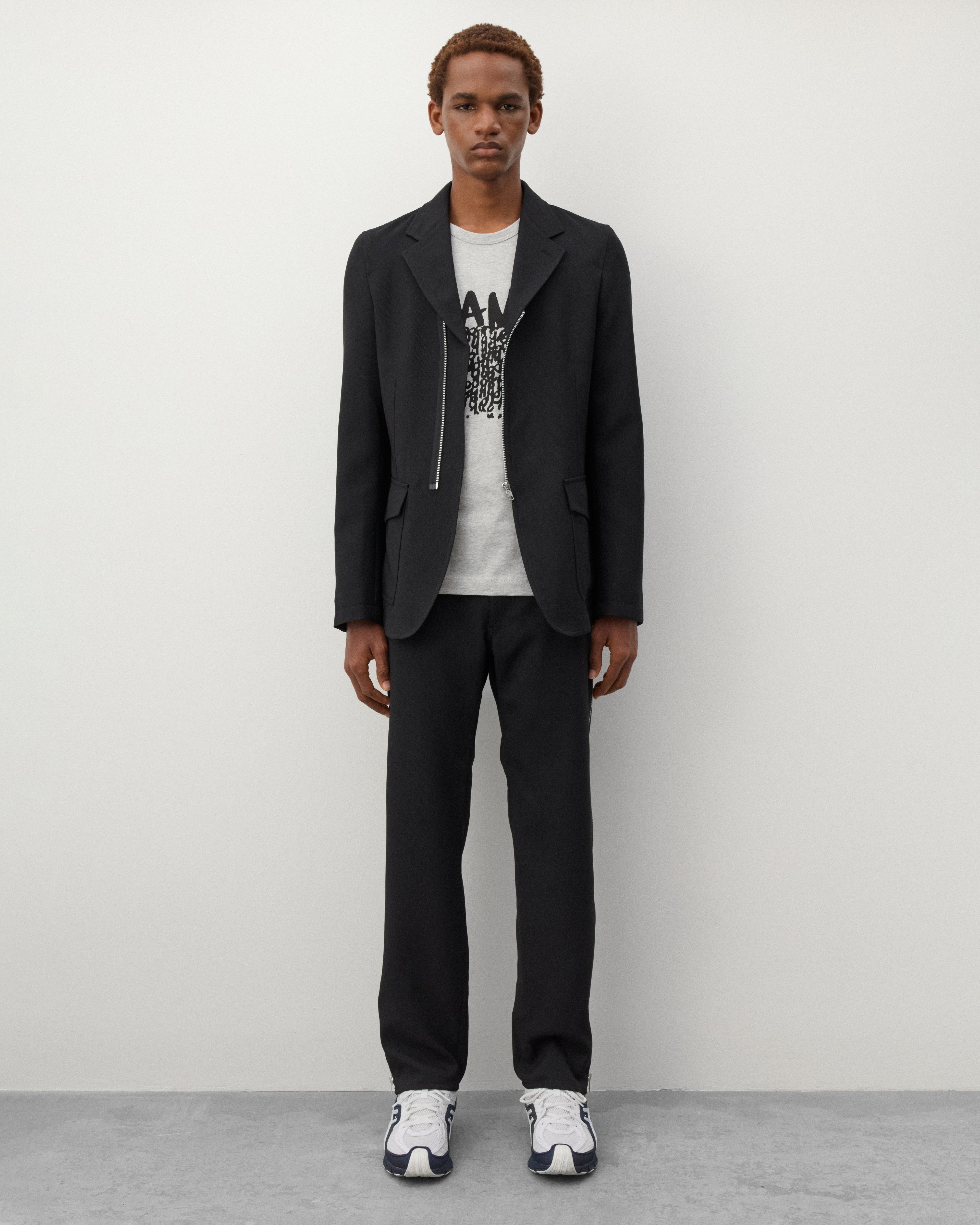 CDG Shirt: Men's Zip Trousers (Black) | DSMNY E-SHOP