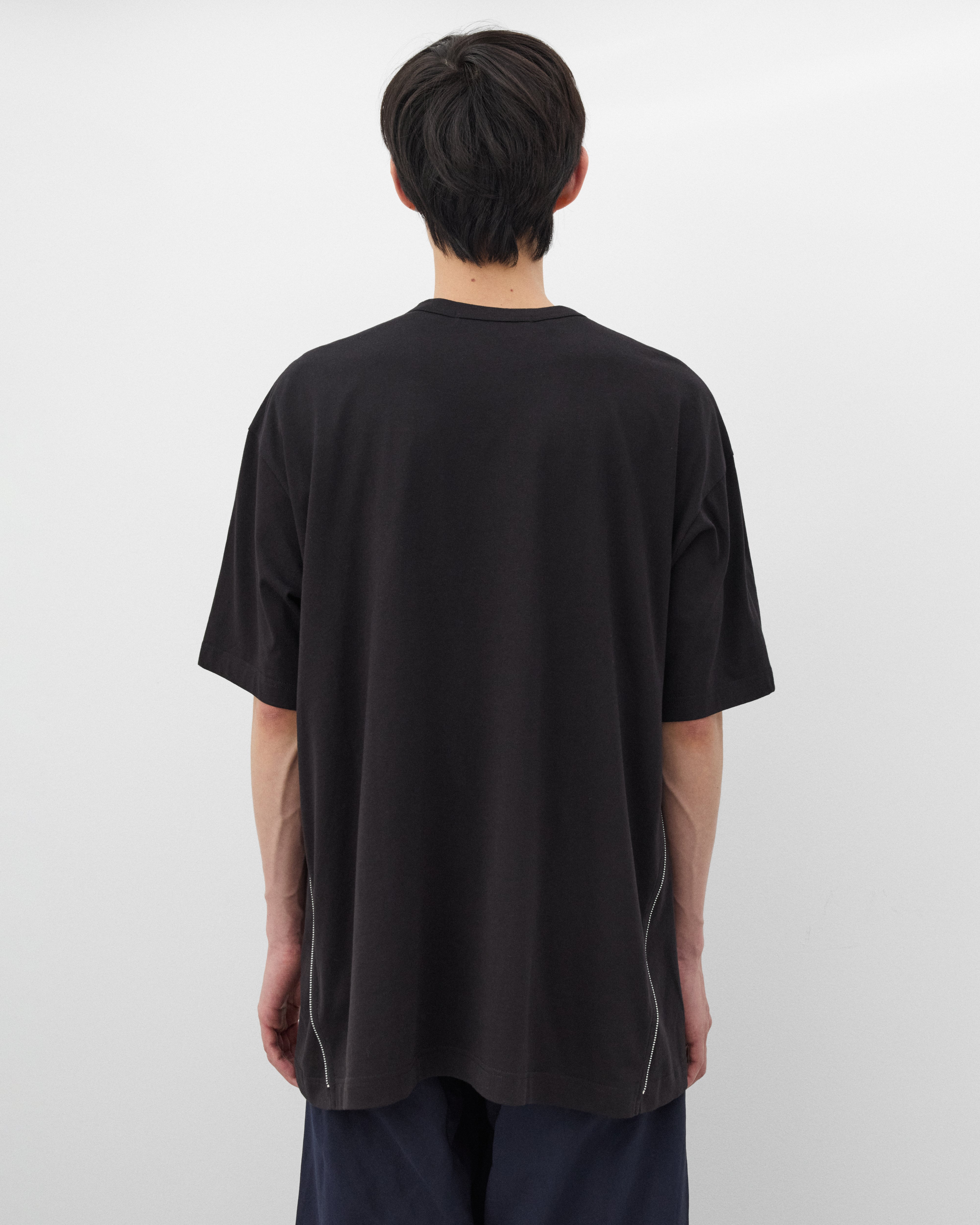 CDG Shirt: Men's Zip T-Shirt (Black) | DSMNY E-SHOP
