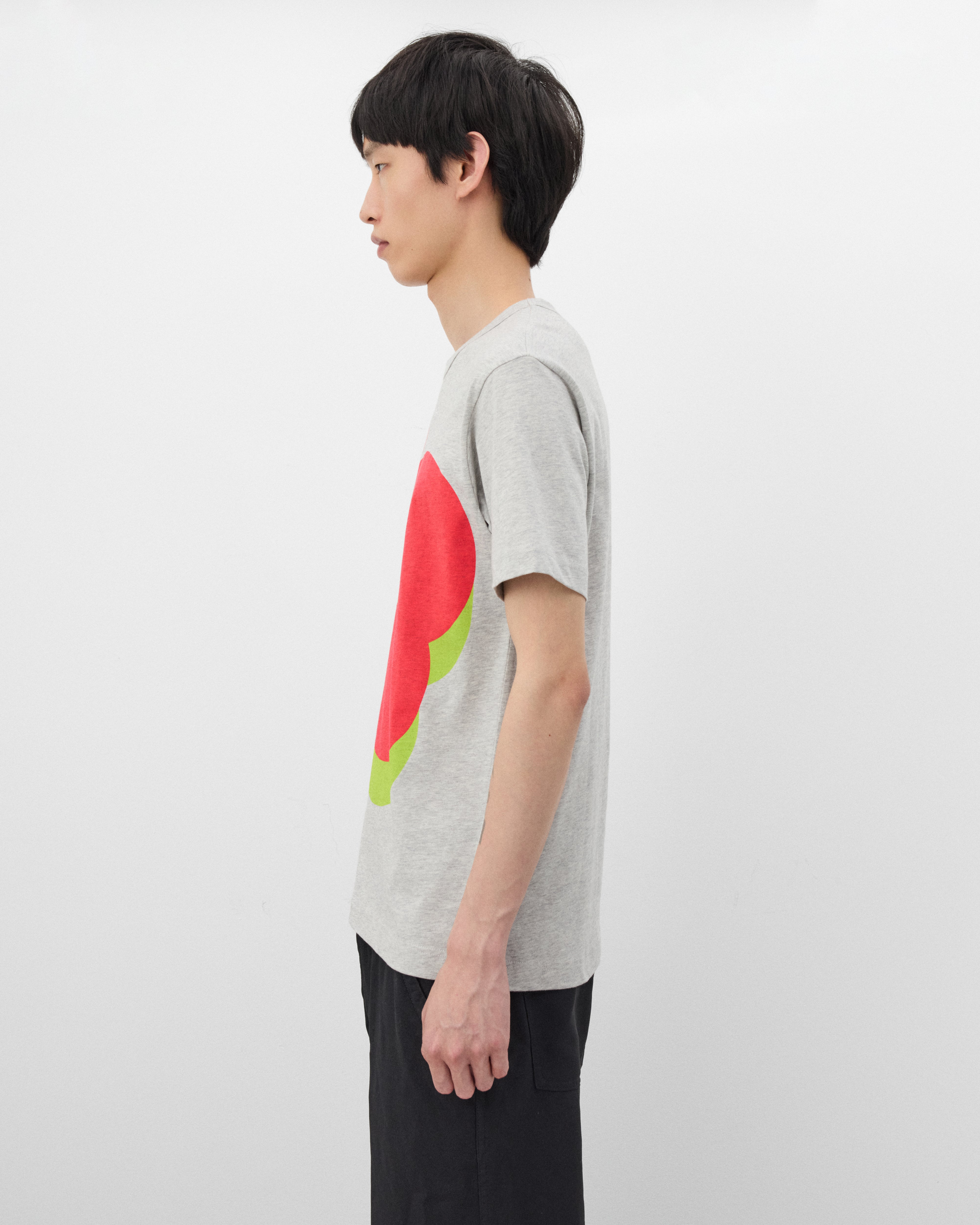 CDG Shirt: Men's Pattern T-Shirt (Grey) | DSMNY E-SHOP