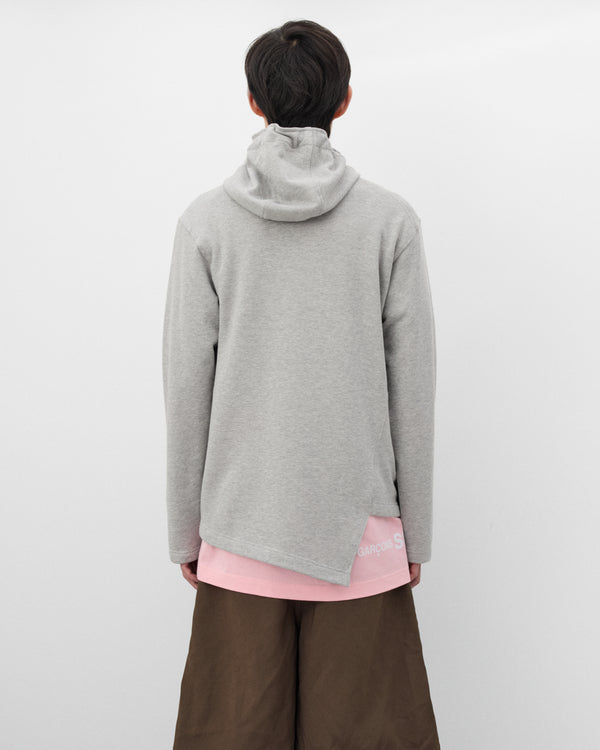 CDG Shirt - Men's Bias Cut Hoodie - (Grey)