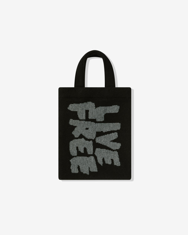 CDG Shirt - Live Free Jacquard Knitted Tote Bag - (Black)