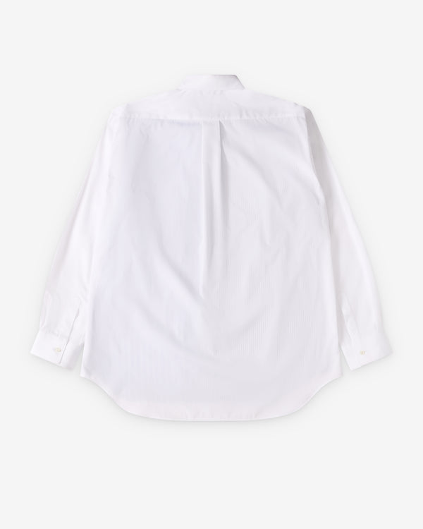 CDG Shirt Forever - Men's Wide Fit Stripe & Poplin Shirt - (Stripe 1)