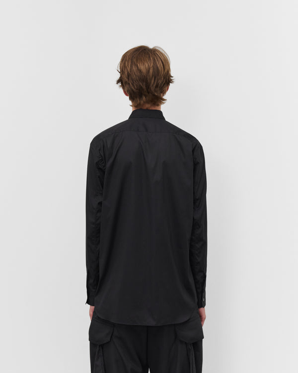 CDG Shirt - Men's Stripe Graphic Shirt - (Black/Blue Stripe)