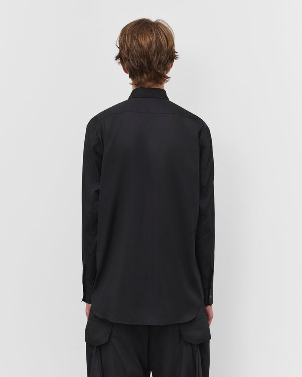 CDG Shirt - Men's Stripe Graphic Shirt - (Black/Blue Stripe)