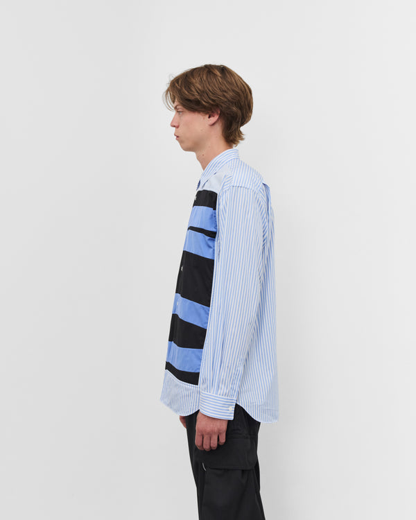 CDG Shirt - Men's Graphic Striped Shirt - (Blue Stripe)