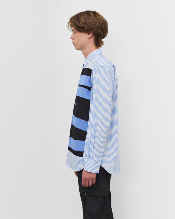 CDG Shirt - Men's Graphic Striped Shirt - (Blue Stripe)