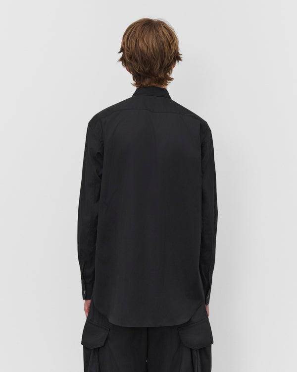 CDG Shirt - Men's Poplin Print Shirt - (Black)