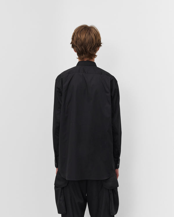 CDG Shirt - Men's Poplin Print Shirt - (Black)