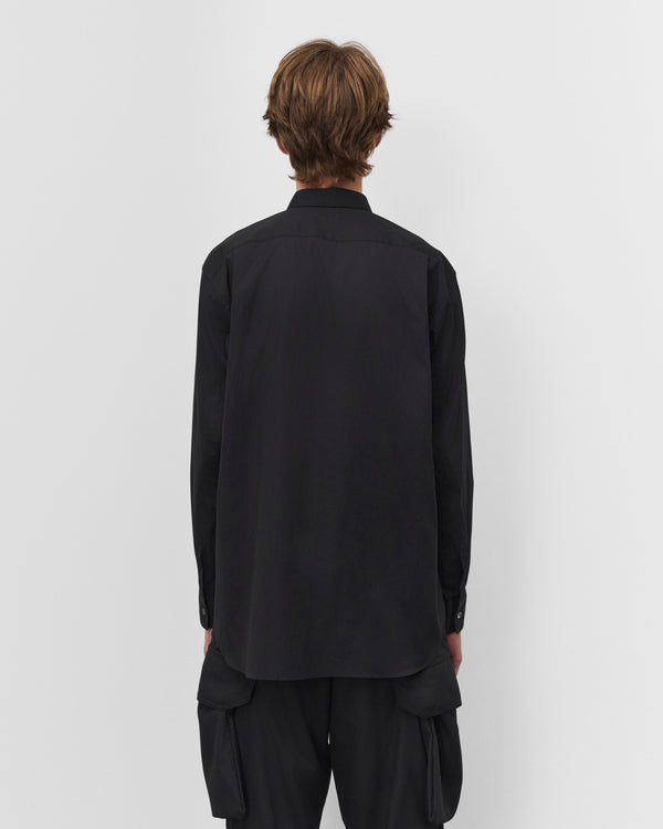 CDG Shirt - Men's Poplin Print Shirt - (Black)
