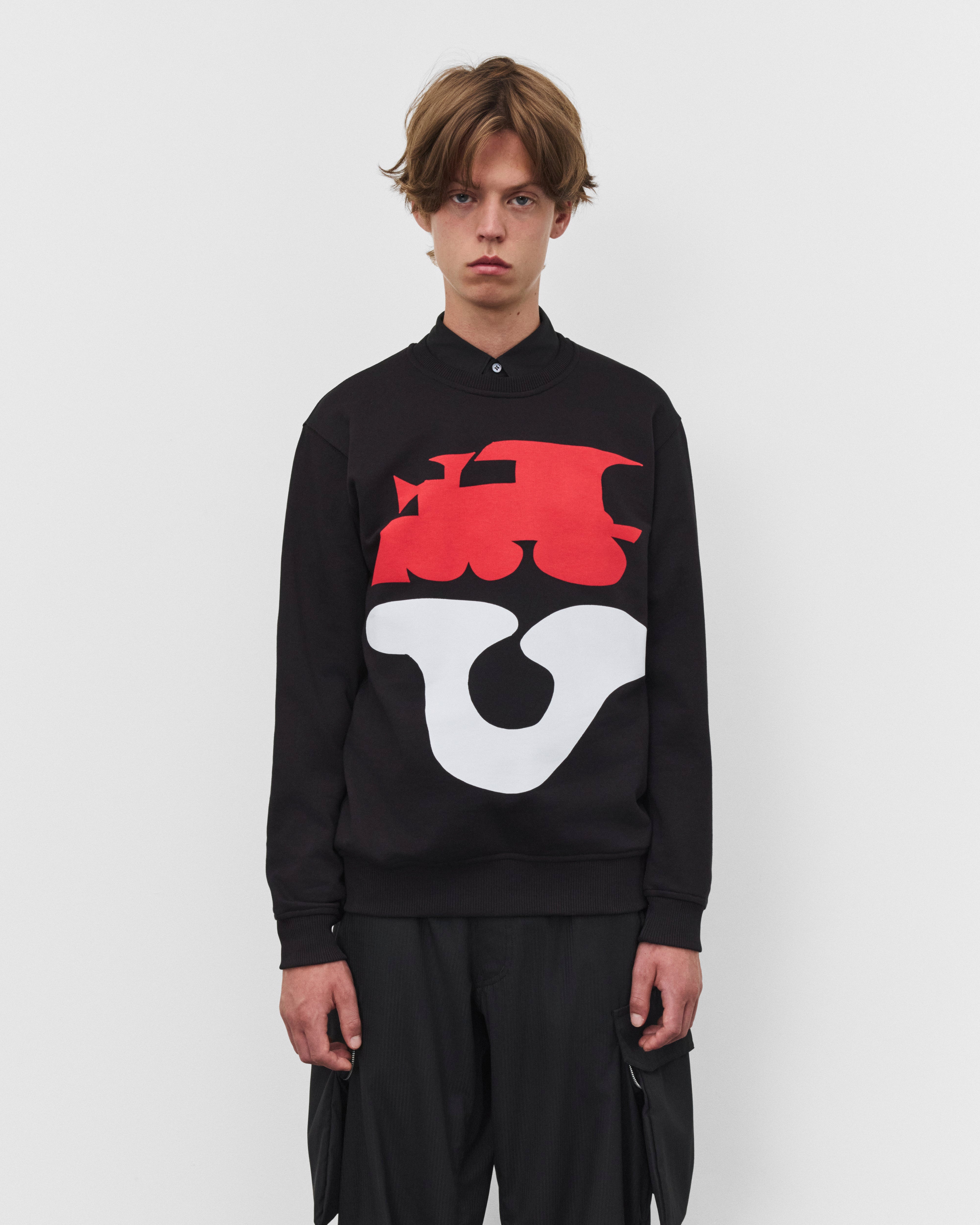 CDG Shirt: Men's Graphic Sweatshirt (Black) | DSMNY E-SHOP
