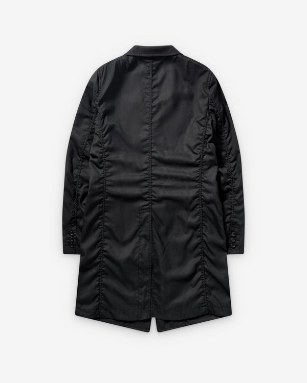 CDG Shirt - Men's Single Breasted Herringbone Jacket - (Black/Navy)