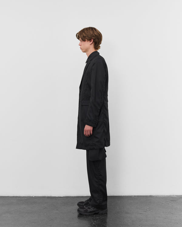 CDG Shirt - Men's Single Breasted Herringbone Jacket - (Black/Navy)
