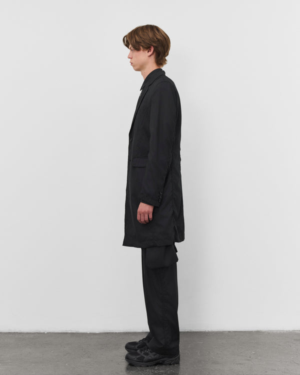 CDG Shirt - Men's Single Breasted Herringbone Jacket - (Black/Navy)