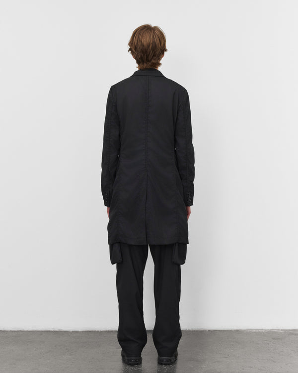 CDG Shirt - Men's Single Breasted Herringbone Jacket - (Black/Navy)