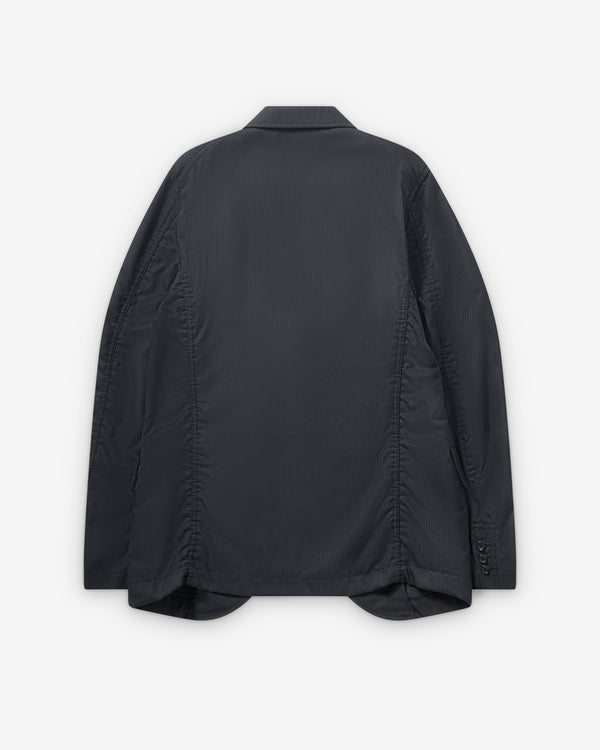 CDG Shirt - Men's Single Breasted Herringbone Blazer - (Black/Navy)