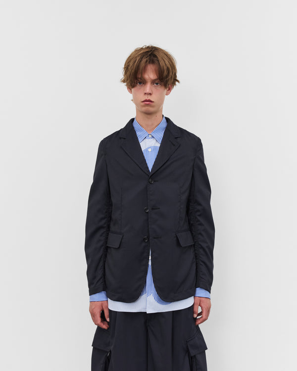 CDG Shirt - Men's Single Breasted Pinstripe Blazer - (Navy)