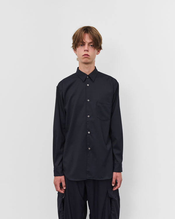 CDG Shirt - Men's Pinstripe Shirt - (Navy)