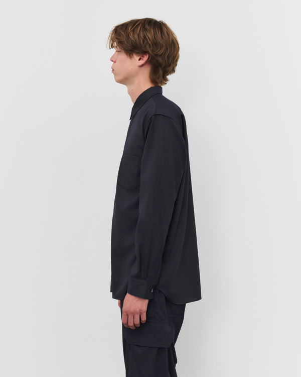 CDG Shirt - Men's Pinstripe Shirt - (Navy)