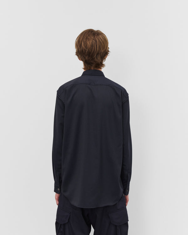 CDG Shirt - Men's Pinstripe Shirt - (Navy)