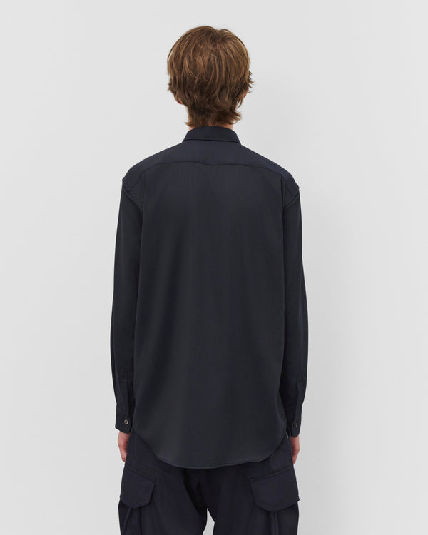 CDG Shirt - Men's Pinstripe Shirt - (Navy)