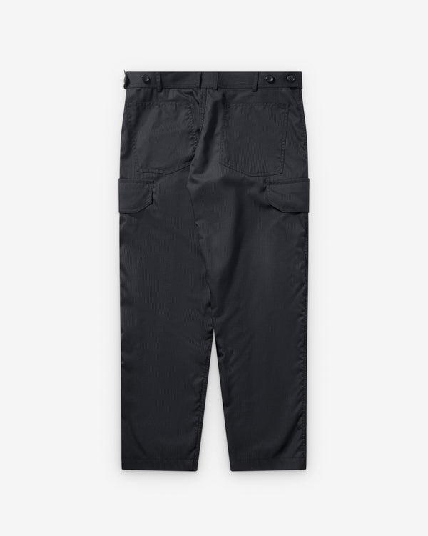 CDG Shirt - Men's Herringbone Cargo Trousers - (Black)