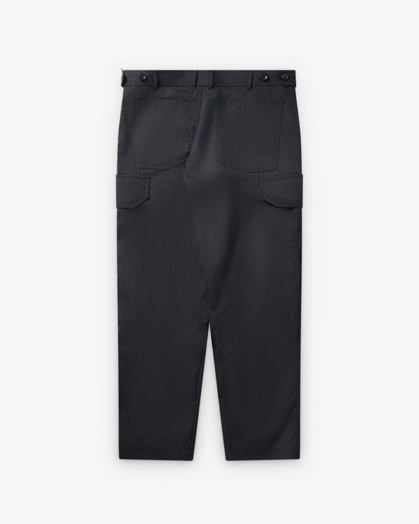 CDG Shirt - Men's Herringbone Cargo Trousers - (Black)