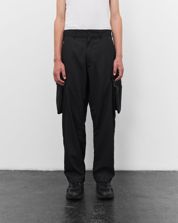 CDG Shirt - Men's Herringbone Cargo Trousers - (Black)
