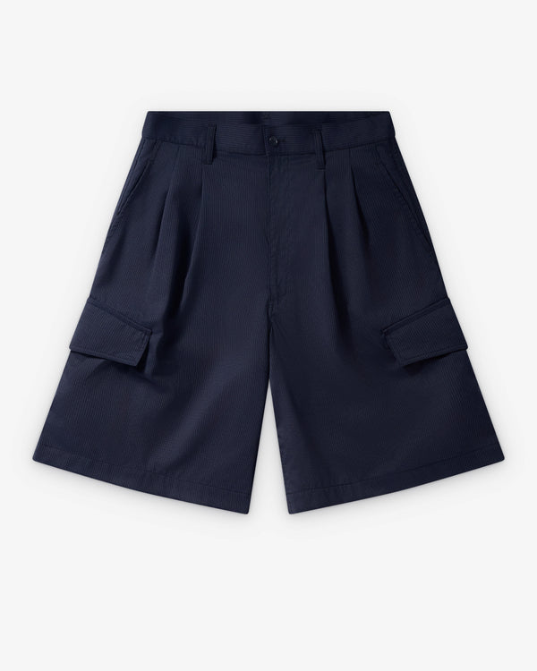 CDG Shirt - Men's Pinstripe Cargo Shorts - (Navy)