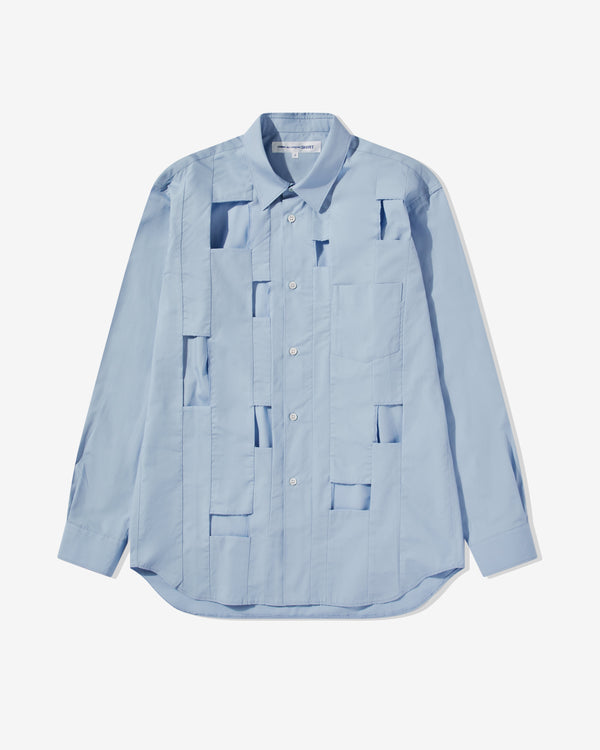 CDG Shirt - Men's Cut Out Shirt - (Blue)