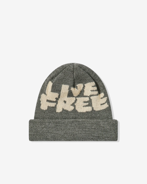 CDG Shirt - Live Free Jacquard Beanie - (Grey)