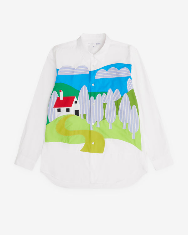 CDG Shirt - Men’s Landscape Shirt - (White)