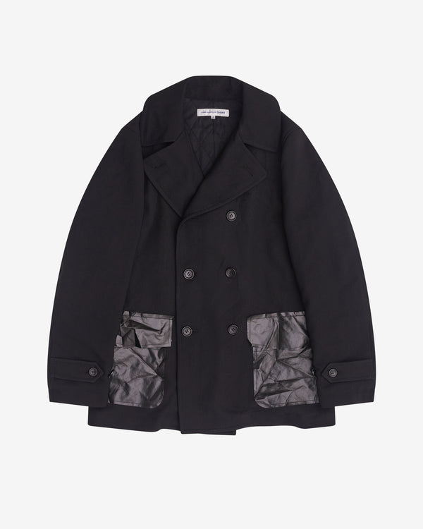 CDG Shirt - Men's Double Breasted Coat - (Black)