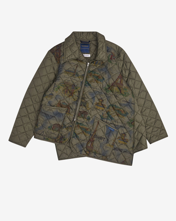 CDG Shirt - Men’s Lavenham Bias Quilted Jacket - (Dark Khaki)