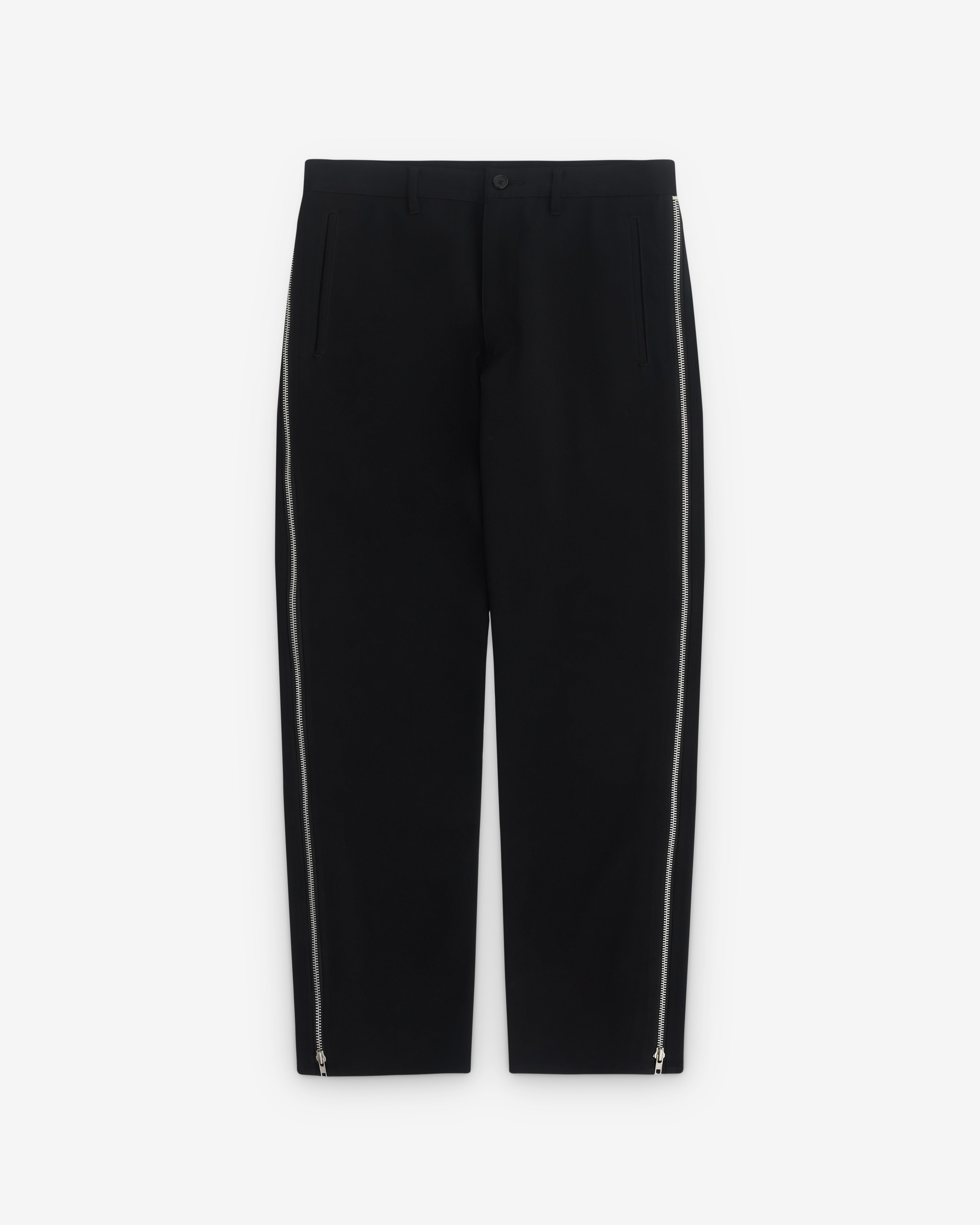 CDG Shirt: Men's Zip Trousers (Black) | DSMNY E-SHOP