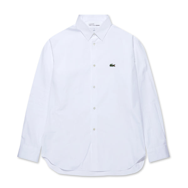 CDG Shirt - Lacoste Men's Cotton Poplin Shirt - (White)