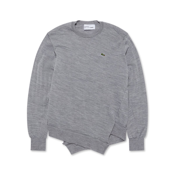 CDG Shirt - Lacoste Men's Knit Sweater - (Grey)