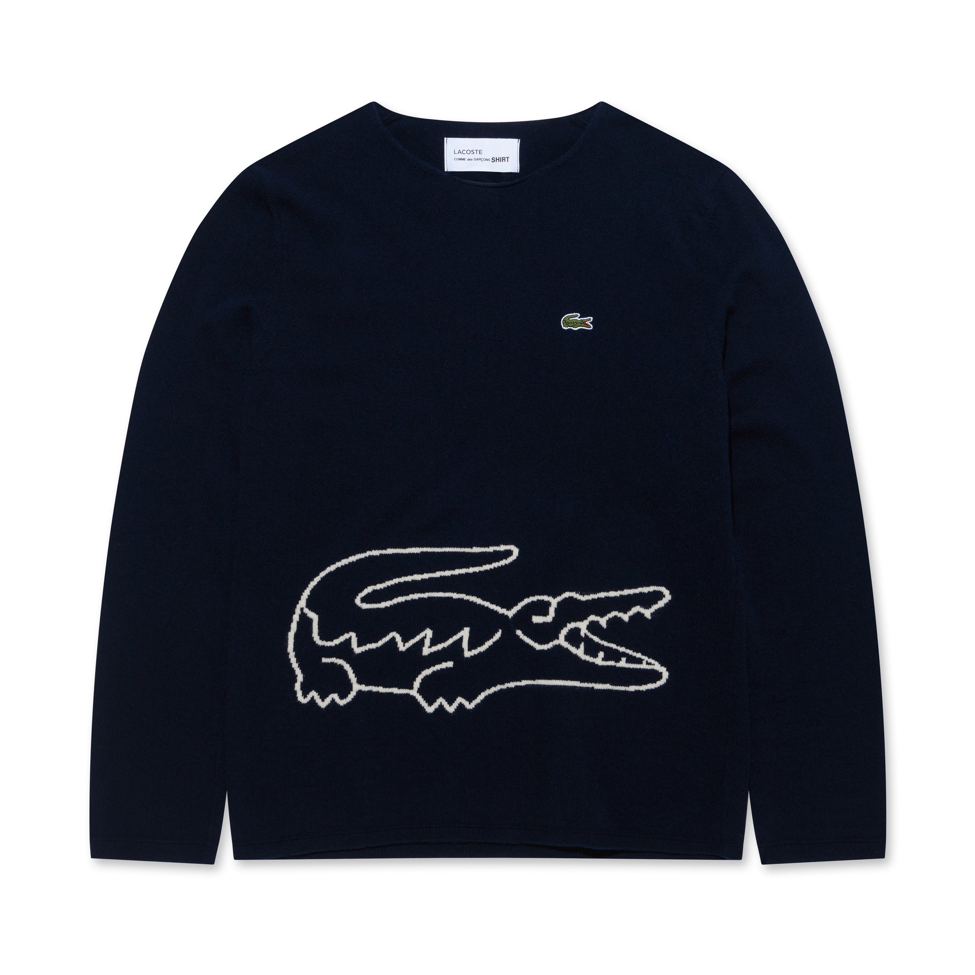 CDG Shirt - Lacoste Men's Knit Sweater - (Black) view 5