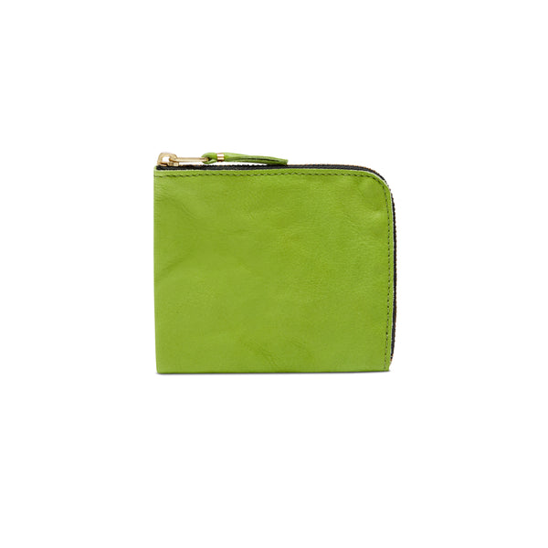 CDG Wallet - Washed Zip Around Wallet - (Green)