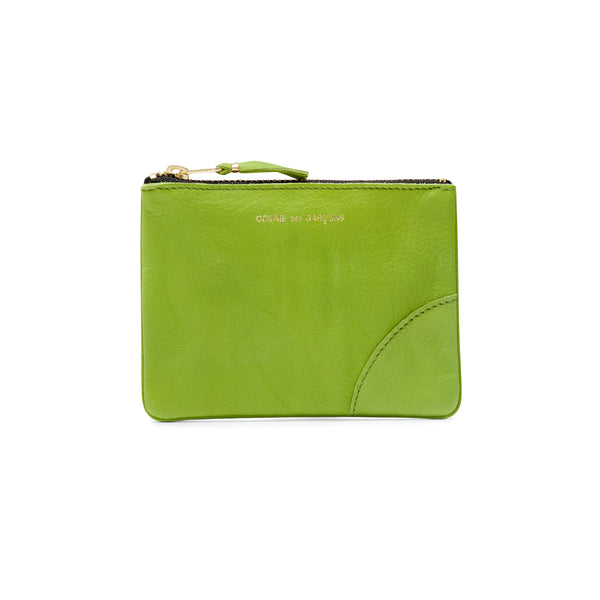 CDG Wallet - Washed Wallet Zip Pouch - (Green)