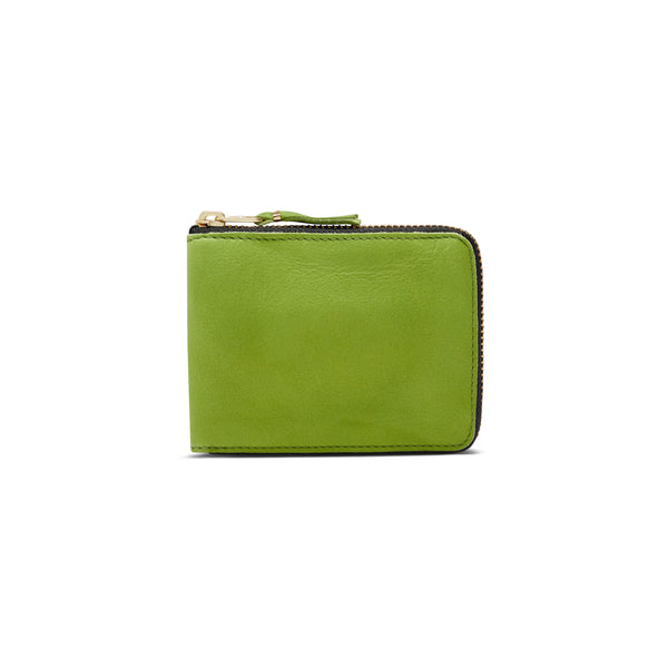 CDG Wallet - Washed Full Zip Around Wallet - (Green) 7100