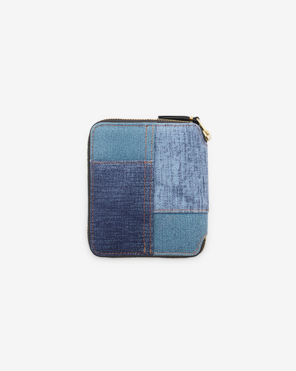 CDG Wallet - Denim Patchwork Wallet - (Blue SA2100DP)