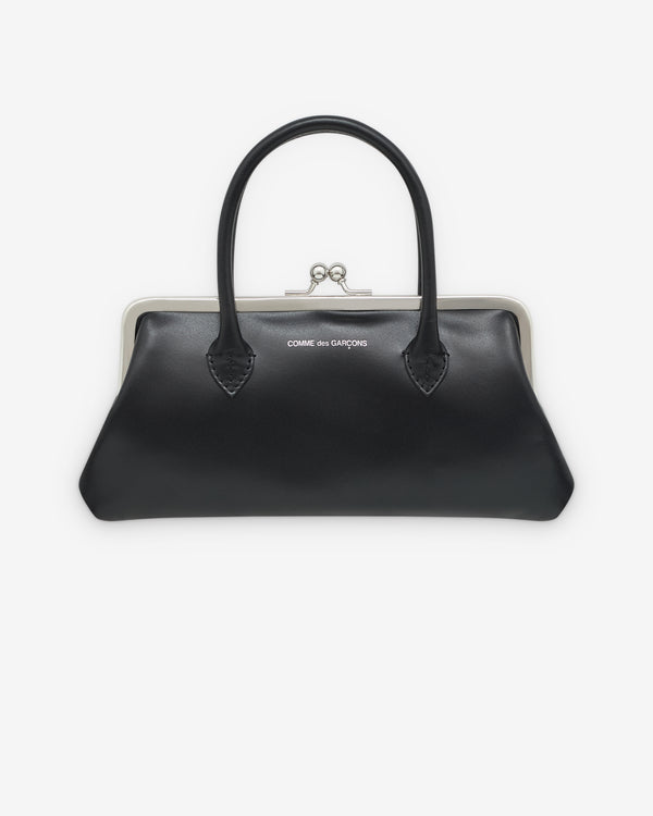 CDG Wallet - Large Wallet With Clasp Handles - (Black SA0303CH)