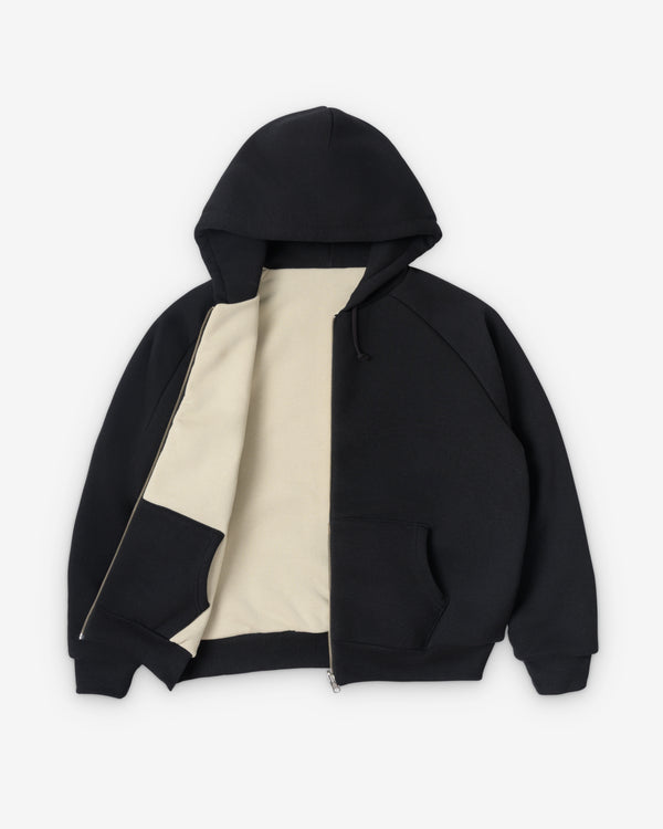 Cease - Men's Reversible Zip Hoodie - (Black/White)