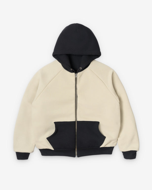 Cease - Men's Reversible Zip Hoodie - (Black/White)